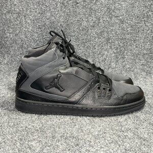 Air Jordan 1 Flight Shoes Men's Size 12 Black Grey Retro Athletic Basketball